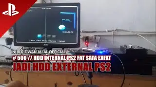#500 // TAK PERLU FORMAT LAGI..!! HDD INTERNAL PS2 FAT SATA EXFAT JADI HDD EXTERNAL PS2