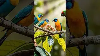 🦜🌈 Stunning Birds Paradise | Nature&rsquo;s Symphony 🐦🌳🎵 Colourful Birds in Nature #colourfulbirds