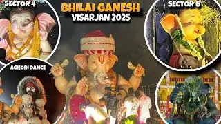 Bhilai Ganesh Visarjan 2025 I sector 2 Ganesh visarjan I sector 4 Ganesh Visarjan I Bhilai city 