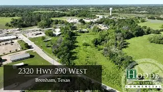 Invest with a Daily High Traffic Count  | 2320 Hwy 290  Brenham Texas | Hodde Real Estate Co.