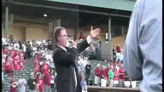 Jim Cornelison singing National Anthem at Peoria Chiefs