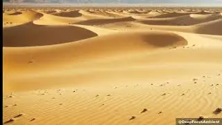 Golden Desert Serenity: Relaxing Snowfall & Ambient Soundscapes