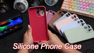 custom real liquid silicone phone case microfiber lining for iphone 16 15