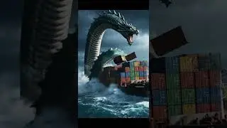 Sea Dragon Attacks Cargo Ship 😱 | CGI Monster Short #movie #movieclips #shortanimation
