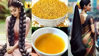 मेथी में सिर्फ 1 चीज मिलालो बाल इतने लंबे,मोटे घने हो जाएंगे कि सब चौंक जाएंगे💯 ✅ Hair Booster Tonic