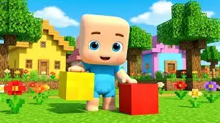 O Beb&ecirc; do Minecraft Construiu Uma Casa Muito Alta | Can&ccedil;&atilde;o Infantil Engra&ccedil;ada | Rimas para Crian&ccedil;as