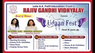 UDAAN FEST 2023-24 RAJIV Gandhi Vidyalay, Nilegaon, Nallasopara.