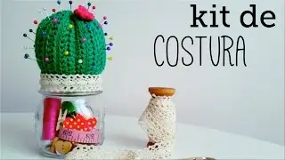 CACTUS a crochet - alfiletero / kit de costura - paso a paso