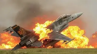 Super Fighter Jet F16i Badly Crash During Powerful Action .GTAV #shorts #fyb
