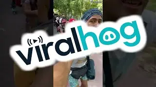 Rollerbladers Fall Like Dominoes || ViralHog