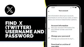 How To Find X (Twitter) Username And Password (2025)