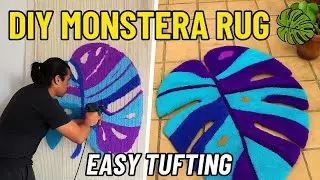 TUFTING IN KENYA ||DIY Monstera Rug  | Easy Steps |Beginners #mswahilicarpets #tuftinginkenya 