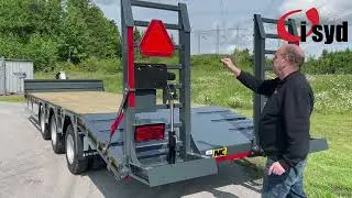 NC 3axl Traktordragen Maskintrailer 22T