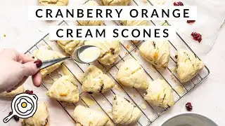 Cranberry Orange Cream Scones
