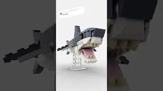 Lego Shark Stop Motion Build - 3 in 1 set 31088 #shorts #lego