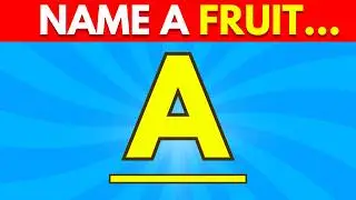 WORD ASSOCIATION GAME 🤯 ABC SPEED QUIZ 📝 Alphabet Quiz Challenge