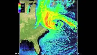 Lifecycle of Hurricane Sandy   Simulation 2  Radar Reflectivity