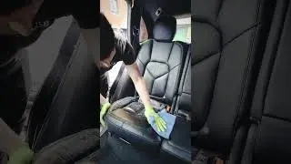 Leather seats cleaning with @AutoglymUK #detailing #asmrcleaning #detailingworld #autoglym #asmr