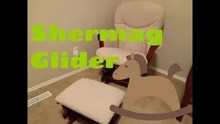Shermag Glider chair ottoman baby rocking chair baby room nursery