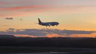 FEDEX BOEING 737-45D OO-TNP OPERATED BY ASL AIRLINES LANDING IN EDI FROM NEWCASTLE #aviation 
