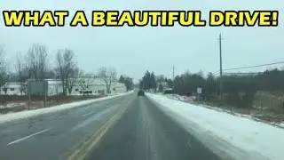 OMEMEE, Ontario Winter drive.  Van life
