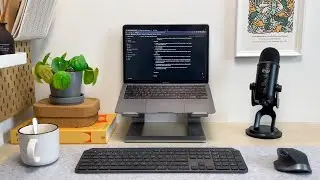 My Desk Setup (Mini) Makeover | A laptop only work station