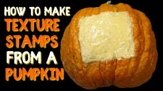 How To Make Texture Stamps From A Pumpkin - Halloween Hacks | Dark Nook