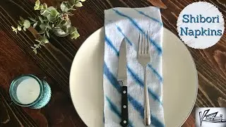 How to Dye Your Own Shibori Style Napkins