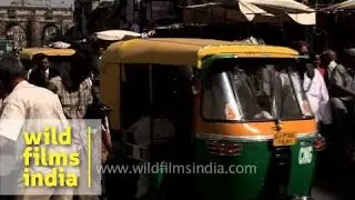 Traffic congestion, cyclists, motorists and auto-rickshaws: Gujarat