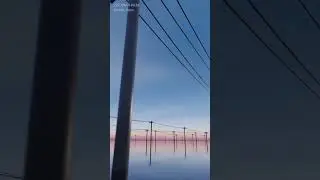 Utility Pole Scene - Blender 3D Geometry Nodes