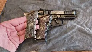 Beretta 80x Cheetah Factory vs ebay Wood Grips 