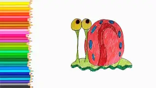 Draw Gary the Snail. #drawing #spongebob #forkids