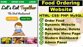 Online Food Ordering Website using PHP, Restaurant management system in PHP, Restaurant website PHP