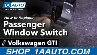 How to Replace Passenger Window Switch 06-11 Volkswagen GTI