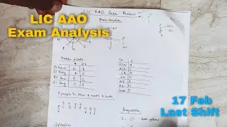 LIC AAO Exam Review || 17 Feb 3:30pm shift