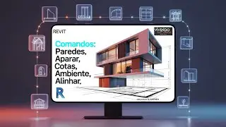 Como fazer no Revit: Paredes, aparar, cotas, ambientes e alinhar.