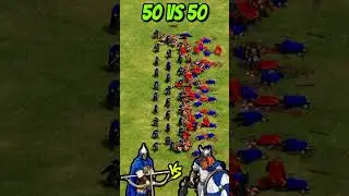 50 Elite Composite Bowmen vs 50 Elite Berserks (AoE2) #Shorts #ageofempires #gaming