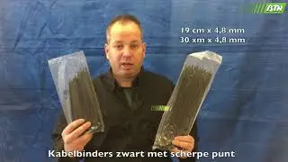 kabelbinders zwart scherpe punt - BTN de Haas