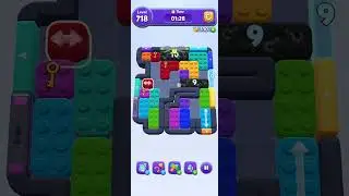 Colour block jam level 718 #colorblock #puzzlegame #gaming #hardlevel 