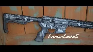 Grave Digger Camo Stencil Video for Cerakote | Cerakote Tips | Branson Cerakote