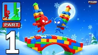 Bridge Race - Gameplay Walkthrough Part 1 - Stack Bridge Race io Tournament (Android, iOS)