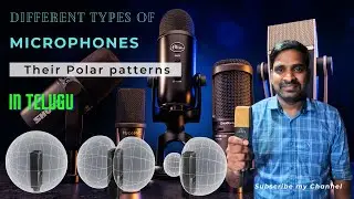 Microphones & their Polar patterns explained in Telugu #microphone #music  #audiography #sound