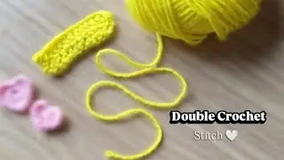 Easy Step by Step Double Crochet | Beginner friendly #crochet #youtube #crochettutorial #crocheting 