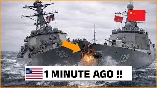 USA vs China WAR: The First Direct Naval Clash