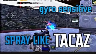 Spray like tacaz || BGMI gyroscope sensitivity || 6x + M416 ❤️ = tabaahi 🎉