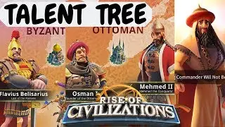 NEW TALENTS TREE - BELISARIUS - BAIBARS - OSMAN I - MEHMED II - Rise of Kingdoms