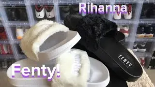 FENTYxPUMA RIHANNA FUR SLIDE REVIEW/ON FOOT!!