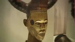 makonde mask and Ekoi head dress