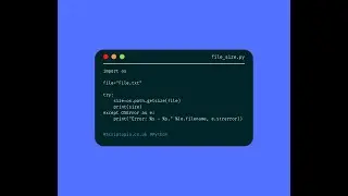 Python OS - Get file size using Python