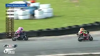 ROAD TO MOTO GP: Minimoto Rookies Class ft. kids aged 6 on 45mph motorbikes. Race 2 Round 1